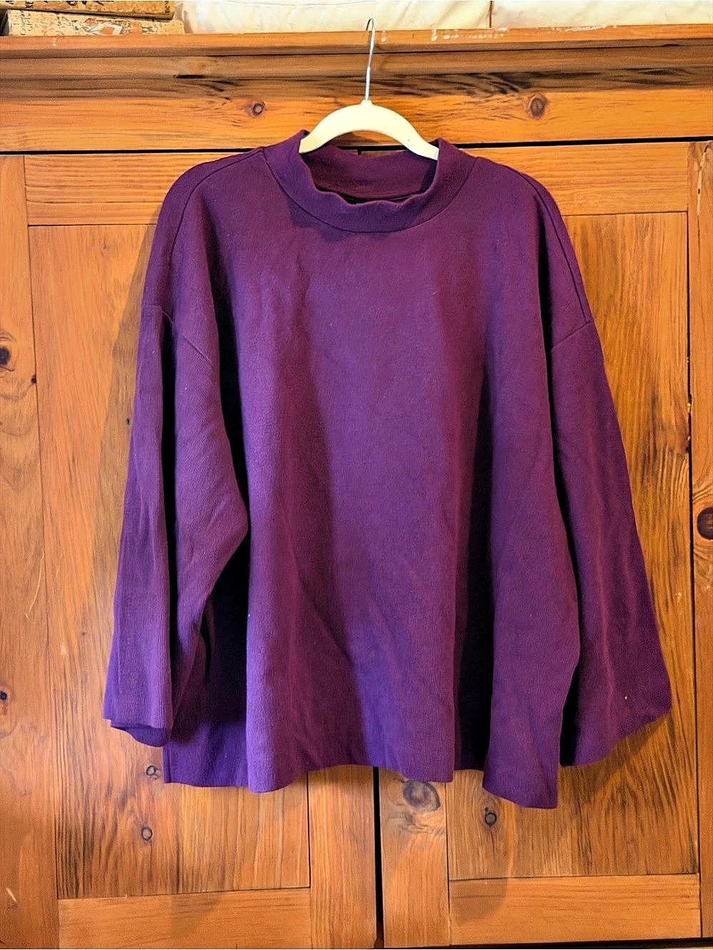 Old Navy Bell Sleeve Sweater in Aubergine